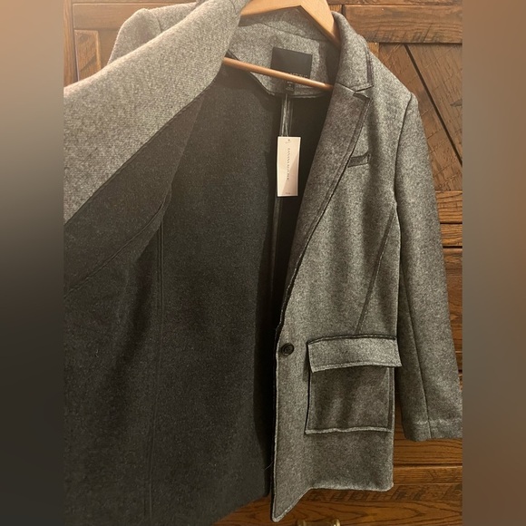 NWT Banana Republic Wool Blend Textured Boyfriend Blazer Sz 8P - Picture 11 of 14